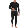 Fruit of The Loom, Set Intimo Termico da Uomo a Nido d'Ape Riciclato (Parte Superiore e Inferiore), Nero, 5X-Large