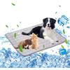 Liamcute Tappetino Refrigerante per Cani, Tappetini Cani Estivo,Tappeto Rinfrescante per Gatti Materassino Refrigerante per Animali Cuscino Perfetto per Cani e Gatti in Estate(100x70cm)