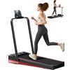 LONTEK Tapis Roulant Pieghevole Inclinabile 12KM/H, Walking Pad Pieghevole Inclinabile 3 in 1 con Motore Silenzioso Migliorato da 2.5HP, Capacità di Carico Max 136KG