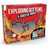 Exploding Kittens Asmodee - EXPLODING KITTES: IL GIOCO DA TAVOLO - Supera i Nemici sul Tabellone 3D - Gioco di Società Strategico e Divertente per Bambini, Famiglie e Amici - 2-6 Giocatori - 7+ Anni - Ed. in Italiano