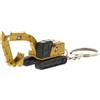 Diecast Masters 85981 - Escavatore cingolato Caterpillar 320 come portachiavi, dettagliato veicolo da costruzione CAT in metallo, circa 3,5 x 2 x 2 cm, adatto a partire dai 14 anni di età