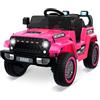 Baloveby Auto elettrica per bambini 12 V, auto per bambini con telecomando da 2,4 G, auto elettrica con Bluetooth, musica, clacson e fari, 3 - 6,5 km/h, veicolo elettrico per bambini dai 3 agli 8 anni