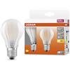 OSRAM Lampada LED Classic A75 Star Classic a LED per presa E27, forma di pera, gl fr, 1055 lumen, bianco caldo, 2700k, sostituzione di lampadine venzionali da 75 W, non dimmerabile, pacchetto da 6