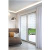 Khome K-home® Tenda avvolgibile doppia Madrid, senza fori, motivo ancora, larghezza 85 x altezza 150 cm