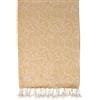 Atout Ciel Telo Mare, fouta stampato con Frange 90 x 180 cm, Giallo