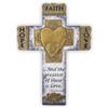 Abbey Gift Crocifisso, Motivo Matrimonio, con Scritte "Faith, Hope Love"