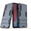 Wuzixi Cover per Oppo Find X2 Neo, custodia antiurto elegante e robusta con supporto per telefono cellulare, custodia per Oppo Find X2 Neo. Blu scuro