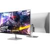 KTC Monitor Gaming 400Hz 360Hz 240Hz | 24.5 Pollici | Fast IPS 1ms | FHD 1080P | HDR 400 128% sRGB | HDMI x2, DP x2 | Regolazione dell'inclinazione Grigio argento Monitor 360Hz VESA H25X7