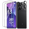 Guifun Pellicola Vetro Temperato per Xiaomi Redmi Note 13 Pro Plus/Redmi Note 13 Pro+, Pellicola Protettiva + Pellicola Fotocamera, 【2+2 Pezzi】 Durezza 9H HD Chiaro Anti Graffi Protezione Schermo