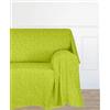 Viterbo Biancheria Foulard Copritutto Salva Divano in Tessuto Arredo Antimacchia per Copridivano Made in Italy Matrimoniale 260x270Cm (Verde)