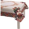 Viterbo Biancheria Copritavolo Tovaglia Runner Striscia Coppia Cuscini Arredo Teste Di Moro Disegno 7 in Gobelin Jacquard Made in Italy (Tovaglia 140x140Cm (7620))