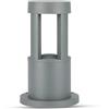 Generico UNIVERSO LAMPIONE LAMPADA COB LED DA GIARDINO CON FISSAGGIO A TERRA 12W COLORE GRIGIO 600 LUMEN DA ESTERNO IP65 30CM BINCO CALDO 3000K BIANCO NATURALE 4000K BIANCO FREDDO 6500K (Bianco Caldo)