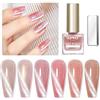 SUPWEE Set di smalti per unghie in 6 colori, asciugatura rapida, glitter, occhio di gatto, smalti a base di olio, asciugatura rapida, senza lampada UV, per nail art fai da te a casa