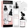 AllisWay Niacinamide Siero 15%, 6 Peptide Skin Boosting Toner Viso, Siero Niacinamide Viso, Peptidi viso Tonico, Illumina il Tono Della Pelle, Cura Delicata, Adatto a Tutti i Tipi di Pelle (2 PCS)