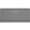 Agendepoint.it - Planning Settimanale Agenda 2026 Da Tavolo 13x30cm Spiralato - Grigio