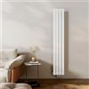 EMKE Radiatore di design, sottile, alto, 1800 x 304 mm, verticale, con attacco centrale, per bagno, camera da letto e soggiorno, bianco 559 W