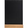 Exacompta - Rif. 85240D - Portamenù a doppio strato, formato A5, per caffè, bar, ristorante, Foodtruck, 20 pezzi, 14,8 x 5,2 x 21 cm, colore: nero