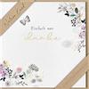 bsb - Biglietto di ringraziamento floreale e farfalla - Nature Card - Biglietti di auguri sostenibili - Biglietti con busta - Regalo migliore amico o amico - Biglietto amore e amicizia 15,5 x 15,5 cm