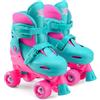 Xootz Pattini a rotelle regolabili per bambini, per principianti, colore rosa