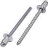 SKIR'CO (500 pz) Rivetti ciechi in alluminio con testa svasata 4,0 x 6 mm, mandrino in acciaio, rivetti a strappo