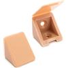 Sossai 40 x sossai® Staffa Angolare / Angelo Retto Staffe / Connettore Angolare (40 pz.) | BT1, 2 fori | Colore: faccio | Materiale: Plastica