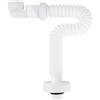 Kitnelw Sifone Lavabo Bagno 1 1/4 Tubo Lavandino Bagno Sifone Flessibile con Connessione per Dispositivi, Estendibile da 380-930 mm