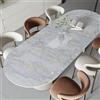 VaryFloral Carta da Parati Effetto Marmo 30cmx300cm Pellicola Adesiva per Mobili Lucido Carta Parati Adesiva Muro Ciano Addensato Rivestimento per Mobili Cassetto Armadio