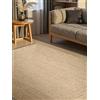 Hanse Home Sharmila - Tappeto in iuta naturale, 100% iuta, tessuto a mano, robusto e facile da pulire, moderno, in fibra naturale boho, colore bianco naturale, 60 x 90 cm