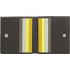 DUDU Portafoglio RFID di pelle multicolore porta carte e monete Coffee brown