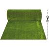 Olivo Tappeti OLIVO.Shop - Erba Sintetica per Esterno, Erba finta, Rotolo, Effetto Vero Prato Sintetico 30 mm LUXURY GRASS GREEN (1x7 mt)