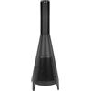 MaxxGarden Braciere Atlanta Ø40×119 cm - Caminetto da giardino - Caminetto da esterno - Stufa a legna da giardino - Nero