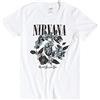 TruffleShuffle Maglietta bianca a forma di cuore Nirvana, Bianco/Bianco, L