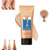 Generico Lozione Per Il Trucco Delle Gambe, Fondotinta Impermeabile Per Gambe, Senza Trasmissione, Idratante Impermeabile A Lunga Durata, Crema Coprente (02)