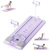 HxyYmxds Tavola pieghevole Pilates Reformer con Ab Roller, macchina multifunzione per esercizi addominali, allenamenti a casa, Pilates Core Trainer per tutto il corpo (viola)