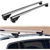 CHROMEMASTER Portapacchi da Tetto, Barre Tetto; Compatibile con Fiat Doblo 2001-2010; Per il Trasporto di Box da Tetto, Portabiciclette, Scala | Struttura Leggera e Resistente in Alluminio