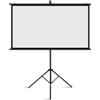 QASVOU Schermo for proiettore con treppiede da 60 pollici con supporto Schermo in plastica bianca/Fibra di vetro bianca/Fotone 4K 4:3/16:9 4K HD Home Cinema portatile for proiezioni interne ed esterne Antipi