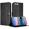 JayModCase Custodia per Huawei P10 Plus, Flip Portafoglio Pelle Cover con [Slot Schede] [Magnetico] [Cavalletto] Antiurto Compatibile con Huawei P10 Plus - Nero