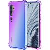 HUANGTAOLI Custodia per Xiaomi Mi Note 10 Pro, Rinforzare la con Angoli Protettiva Silicone Colorato Bumper Cover per Xiaomi Mi Note 10 Pro