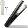 BYZESTY Piastra Per Capelli, Mini Piastra Capelli, Arricciacapelli Mini, 2 In1Piastra Capelli Rivestimento Ceramico, Ferro Da Stiro Arricciacapelli, Compatta Leggera Per Casa, Folti, Hair Straightener (Nero)