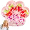 MUNSKT Squishy Zampa gigante, giocattolo per zampa di gatto anti stress zampa, giocattolo squishy a forma di zampa di gatto giocattoli squishy zampa all'ingrosso gatto, Fidget Toys per (Cherry)