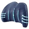 Aipwerer Cuscino Lombare Auto, Cuscino Lombare Sedia Ufficio Ergonomico, Supporto Schiena in Memory Foam, Cuscini Lombari Adatto per Casa, Auto, Viaggio, Allevia il Mal di Schiena (Blu Scuro)