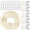 Swpeet 1 Roll 10 Yard #5 Beige Nylon Zipper con 20 Sliders Assortimento Kit di Ricambio Endless Zip Set con Double Single Slider per