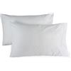 MyVorrei Coppia Federe a sacco in Puro Raso di Cotone 100% | Misura cm 50x80 | Venduta in 2 Misure | Colore bianco