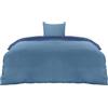 Utopia Bedding Copripiumino Singolo - Microfibra Copripiumino 135x200cm + Federa 80x80cm - Blu Scuro/Blu Chiaro