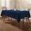 Home Direct Tovaglia in Tessuto Rettangolare, Tovaglia Copritavolo, Blu Navy, 100 cm X 140 cm,