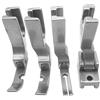 Laroal Set di 4 piedini per cerniere compatibili con macchine da cucire industriali a piedino singolo (P36N+P36LN+P363+S518N) per l'installazione e la cucitura di cerniere