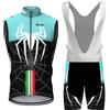 Mydawan Completo Ciclismo Uomo Abbigliamento Bici MTB Estivo Maglia Ciclista Senza Maniche,Maglietta Bicicletta Gilet e Salopette Pantaloncini con 9D Gel Imbottiti,Tuta Ciclo Asciugatura Rapida(1,XL)