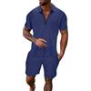 Generico Tuta Corta Uomo 2025 Eleganti Pezzi Completi Sportivi Leggero Completino Due Comodi Traspirante Joggers Tee Palestra Tshirt Pants Cotone Elastico Tute Fashion Streetwear Style