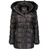 Geographical Norway Aimeraude Lady - Giacca Donna Imbottita Calda Autunno-Invernale - Cappotto Caldo - Giacche Antivento A Maniche Lunghe e Tasche - Abito Ideale (Nero L)