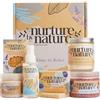Nurture by Nature Botanicals NURTURE BY NATURE Set Regalo Donna Rilassante - 6 pezzi con candela profumata, spray cuscino alla lavanda, sali da bagno e crema mani - idea regalo San Valentino e Festa della Mamma, compleanno